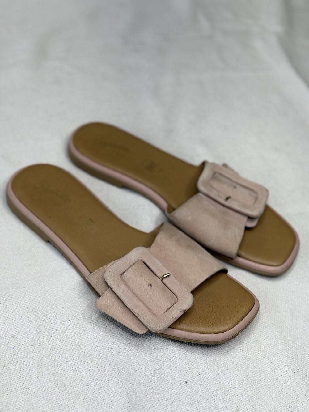 Seychelles Manhattan Coastal Beach Resortwear Slide Sandal Blush Size 10
